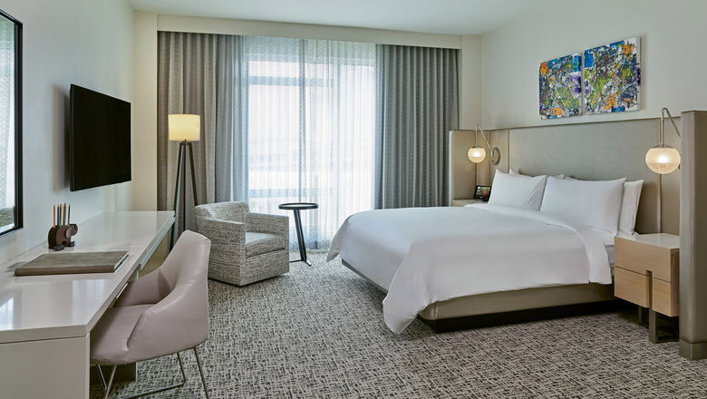 Art Ovation guestrooms are equipped with a leather-bound sketchbook and colored pencils should inspiration strike.