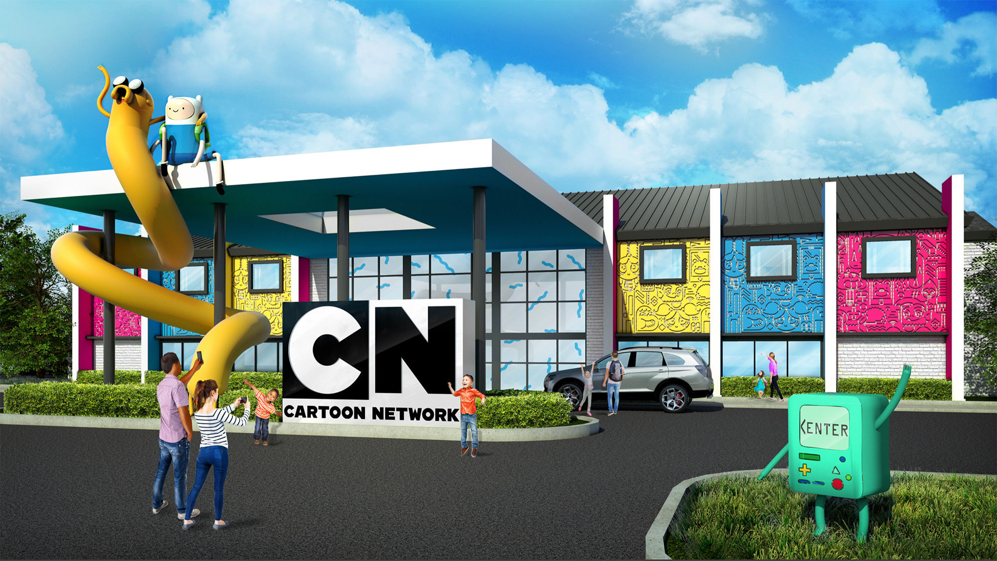 Cartoon Network branding hotel in Pennsylvania