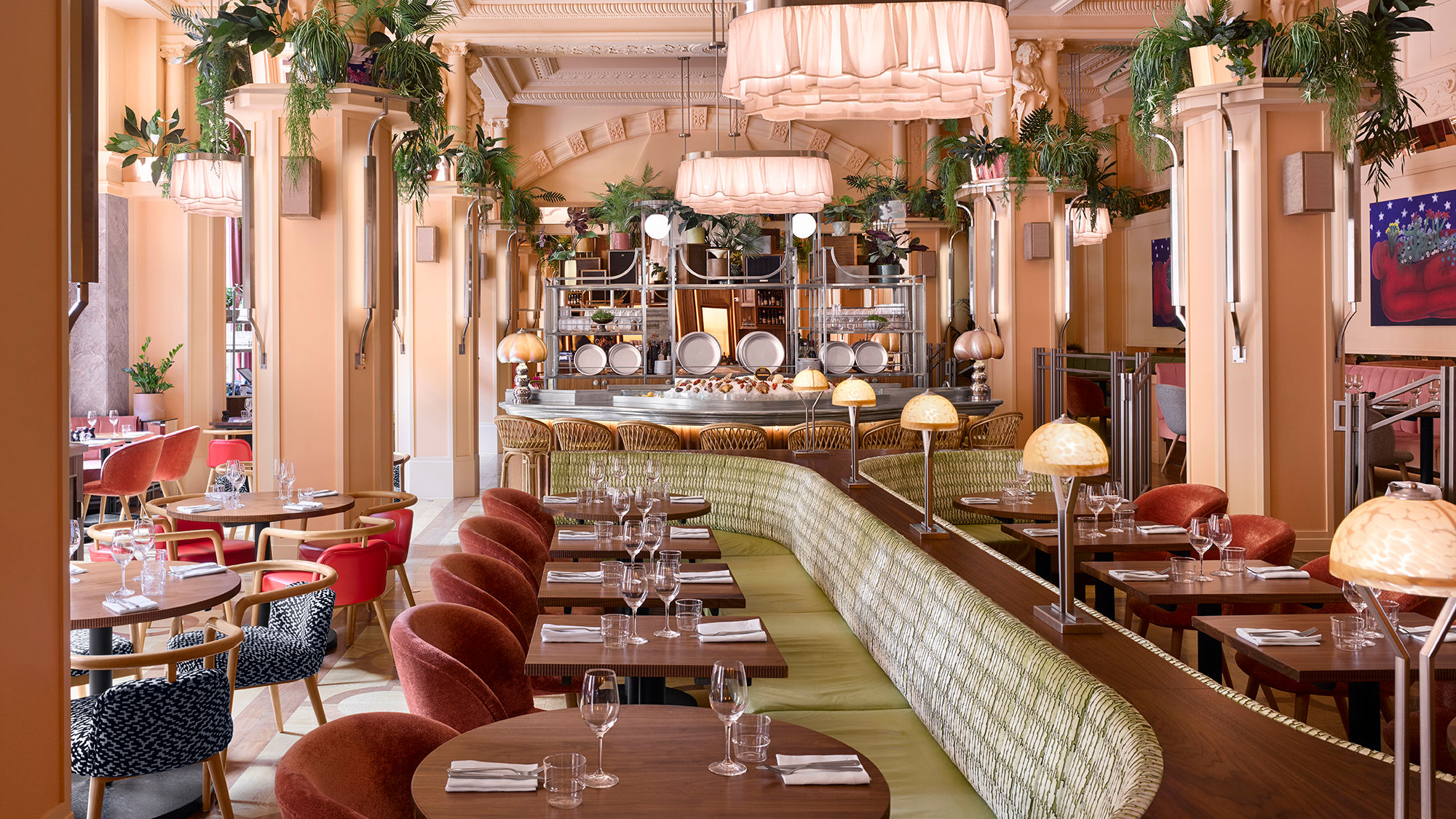 Neptune, a restaurant at the Kimpton Fitzroy London, serves breakfast, lunch and dinner