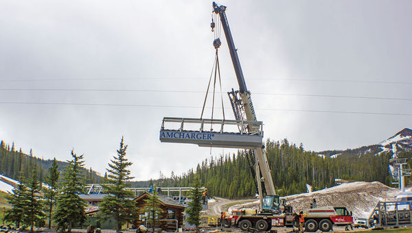 Montana's Big Sky Resort replaced four-seat lifts with the eight-seater Ramcharger lift this fall. Montana's Big Sky Resort replaced four-seat lifts with the eight-seater Ramcharger lift this fall.