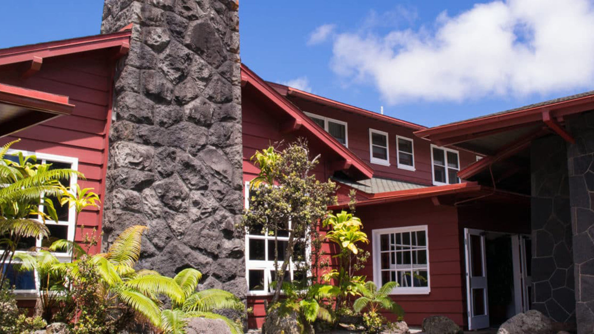Volcano House, above, and other services inside Hawaii Volcanoes National Park are now reopened after shuttering for more than four months during volcanic activity.