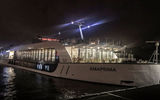 The AmaPrima, docked in Amsterdam, prepares to set sail on a 10-day cruise through the Netherlands and Belgium.