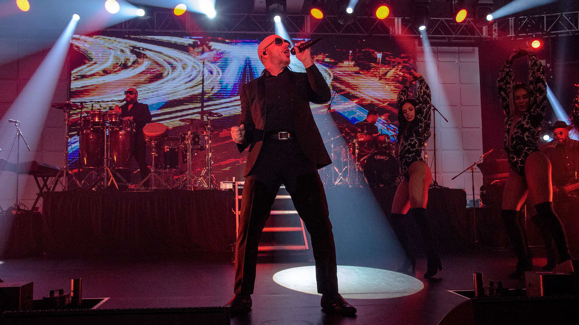 Pitbull performs at the 2018 CruiseWorld show in Fort Lauderdale.
