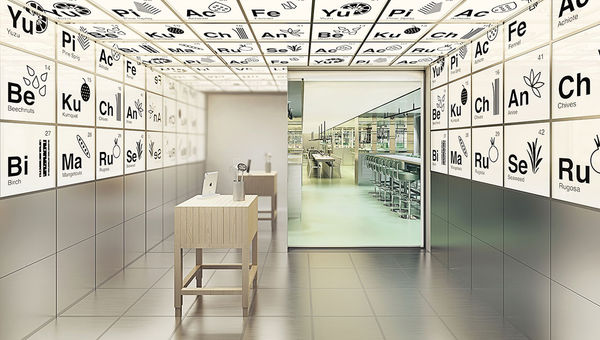 The laboratory-inspired Test Kitchen will be home to chef-table dinners. The laboratory-inspired Test Kitchen will be home to chef-table dinners.