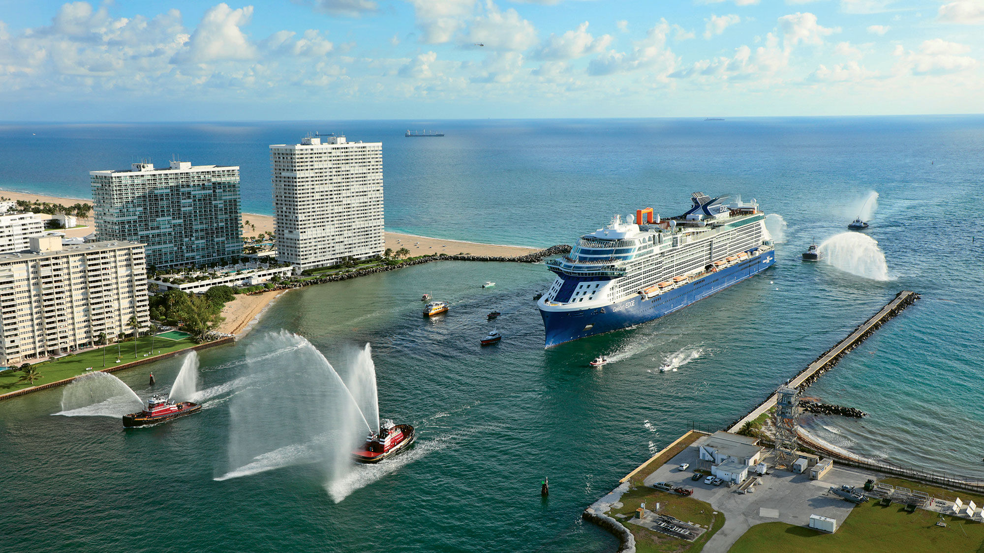 Celebrity Edge arrives in Fort Lauderdale