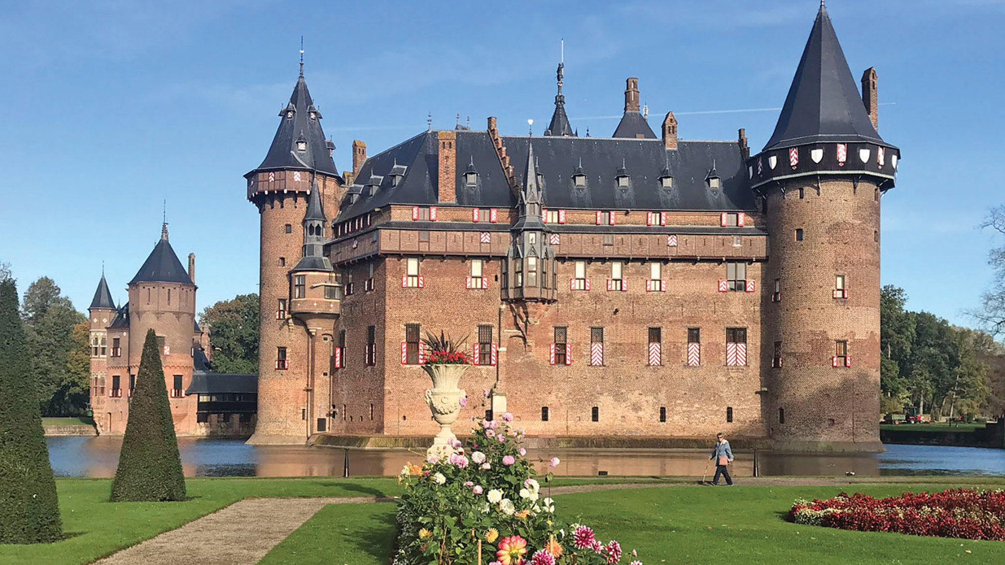 The Gothic De Haar Castle in Utrecht is one of the grandest castles in the Netherlands.