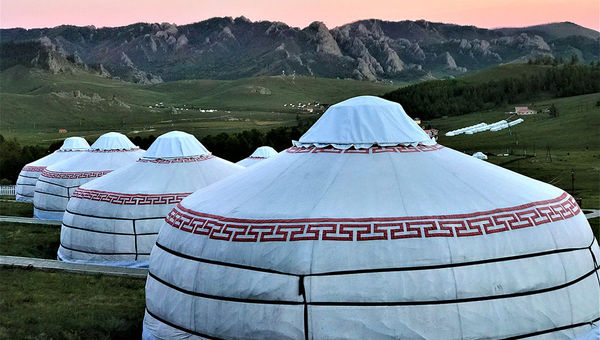 The yurt hotel in Gorkhi Terelj National Park.