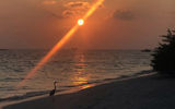 Sunset at Four Seasons Resort Maldives Landaa Giraavaru.