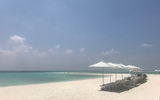 The beach at Four Seasons Resort Maldives Landaa Giraavaru.