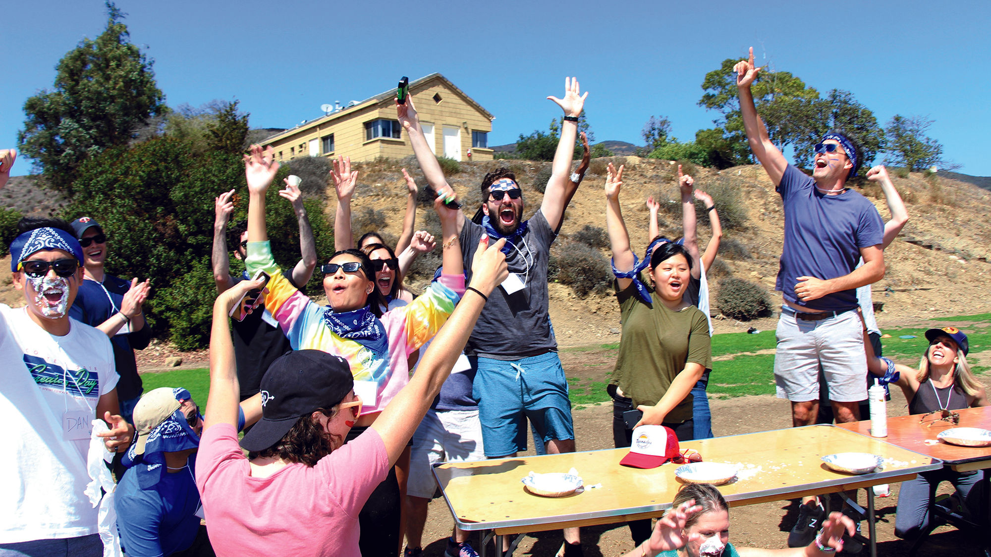 Participant at a Campowerment corporate retreat. Nestles, Snapchat and Lululemon have hired the company to “reignite” their employees.