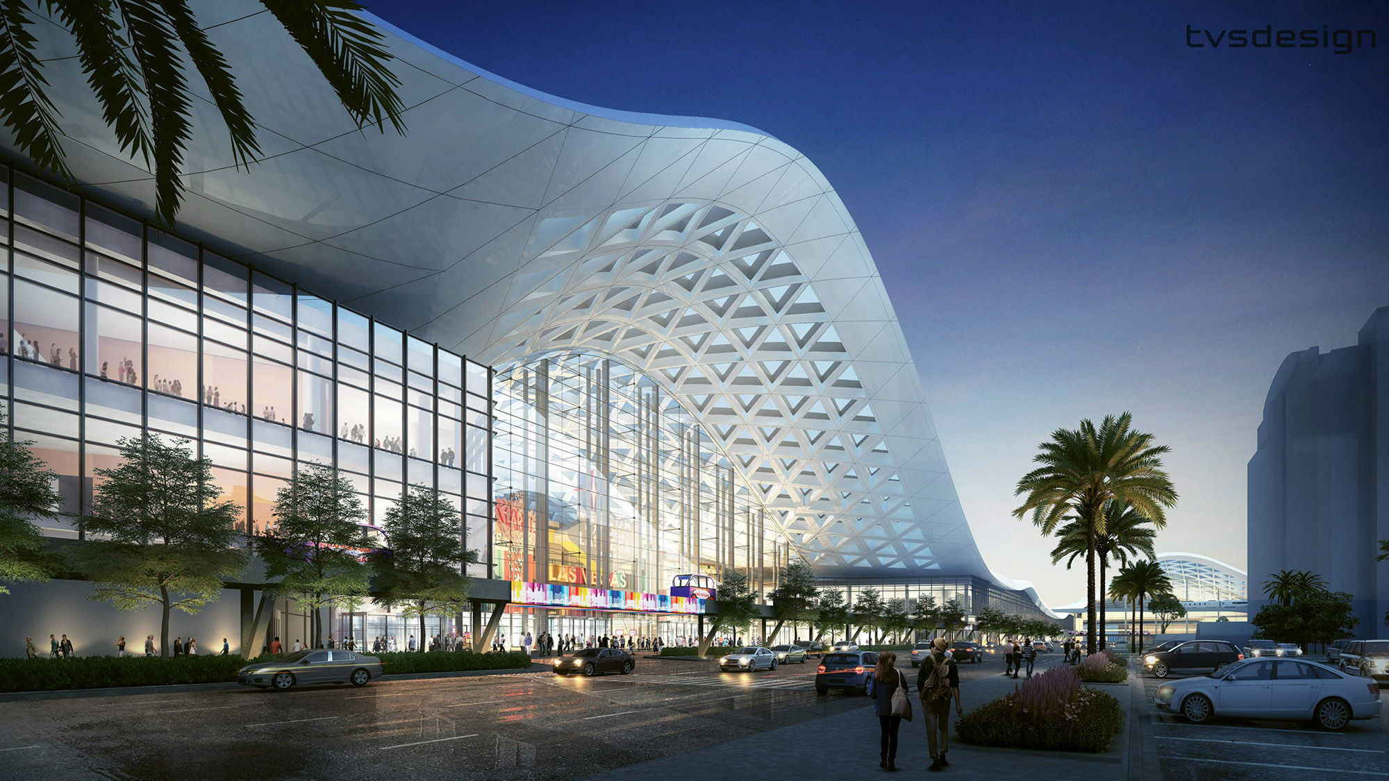 A rendering of the Las Vegas Convention Center expansion.
