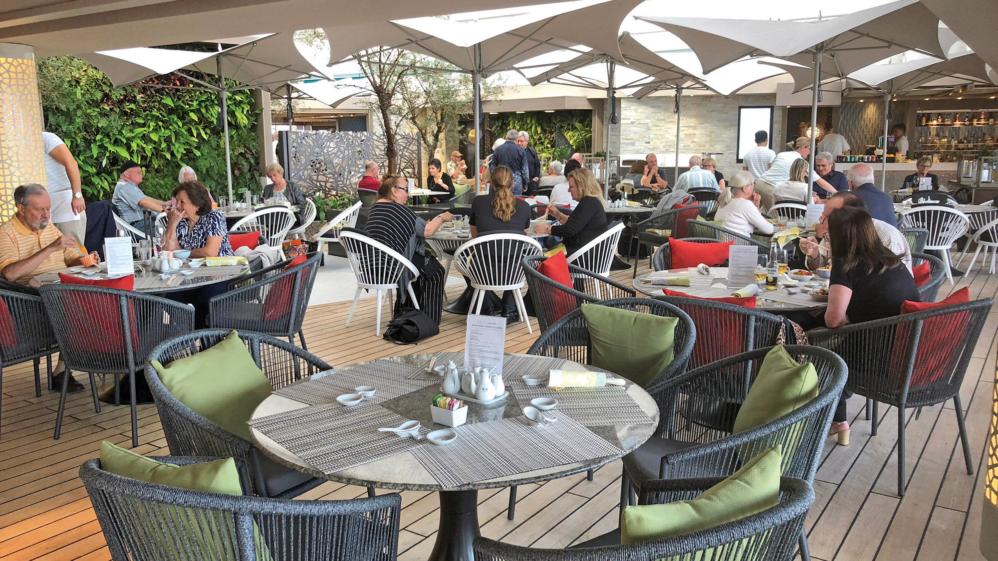 Silk Kitchen and Bar has replaced Tastes restaurant on the top deck of the newly refurbished Crystal Serenity.