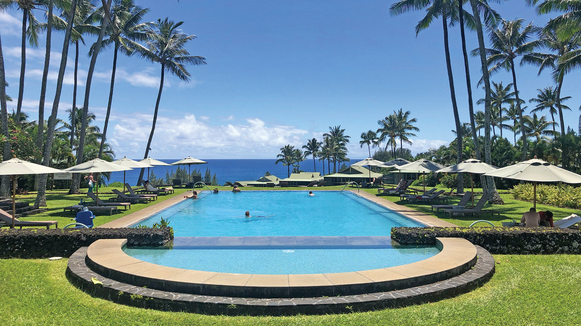 The pool at the Travaasa Hana resort on the easternmost tip of Maui.