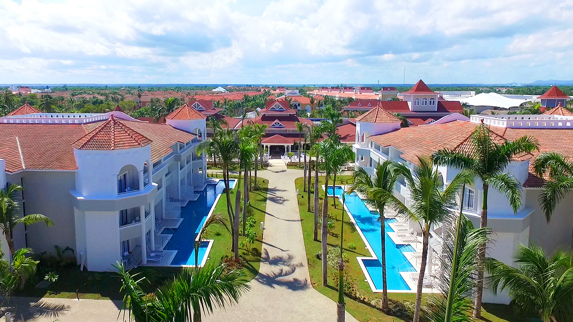 An aerial view of the Luxury Bahia Principe Ambar.