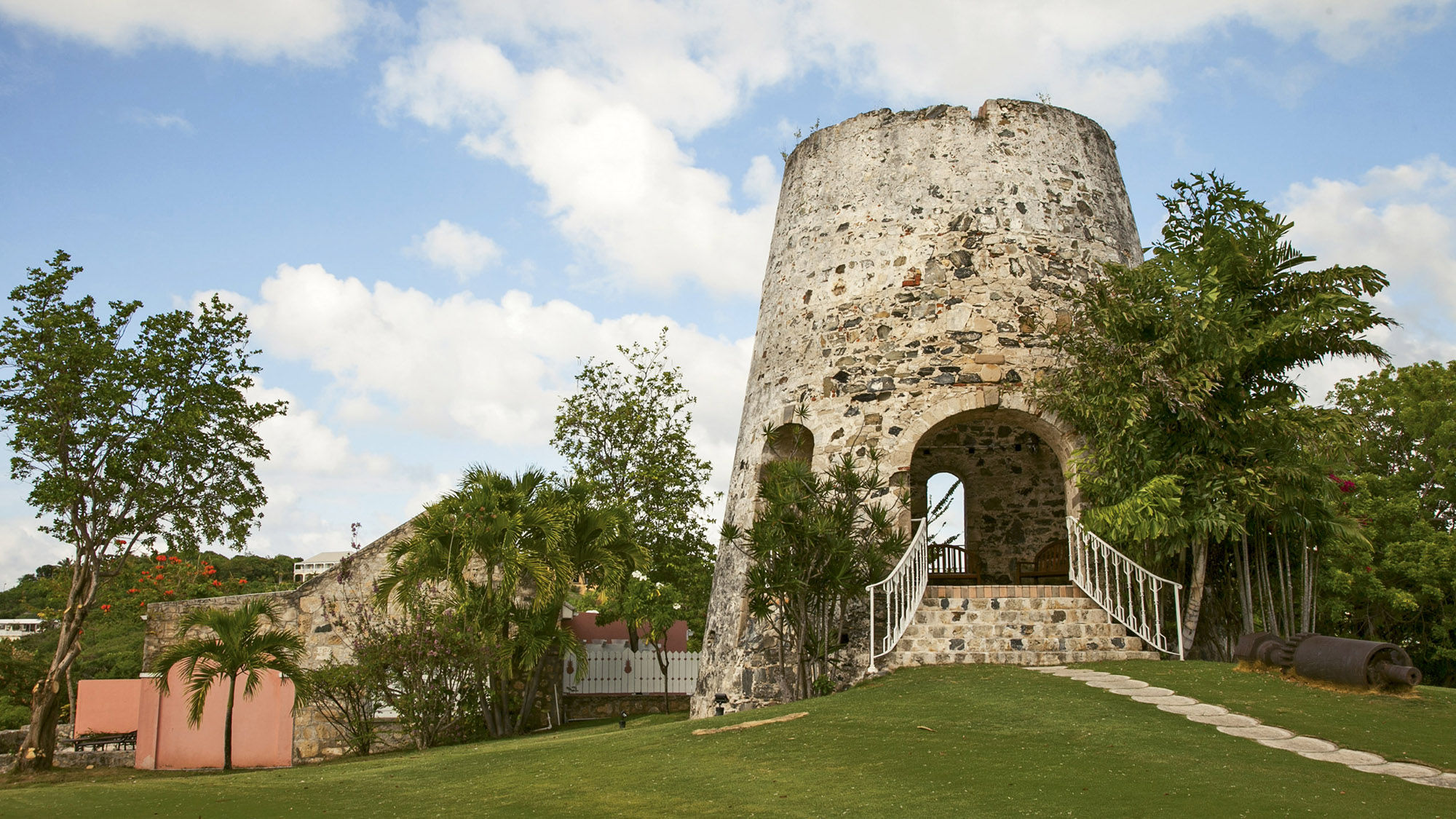 A sugar mill from the early 1700s at the Buccaneer on St. Croix.