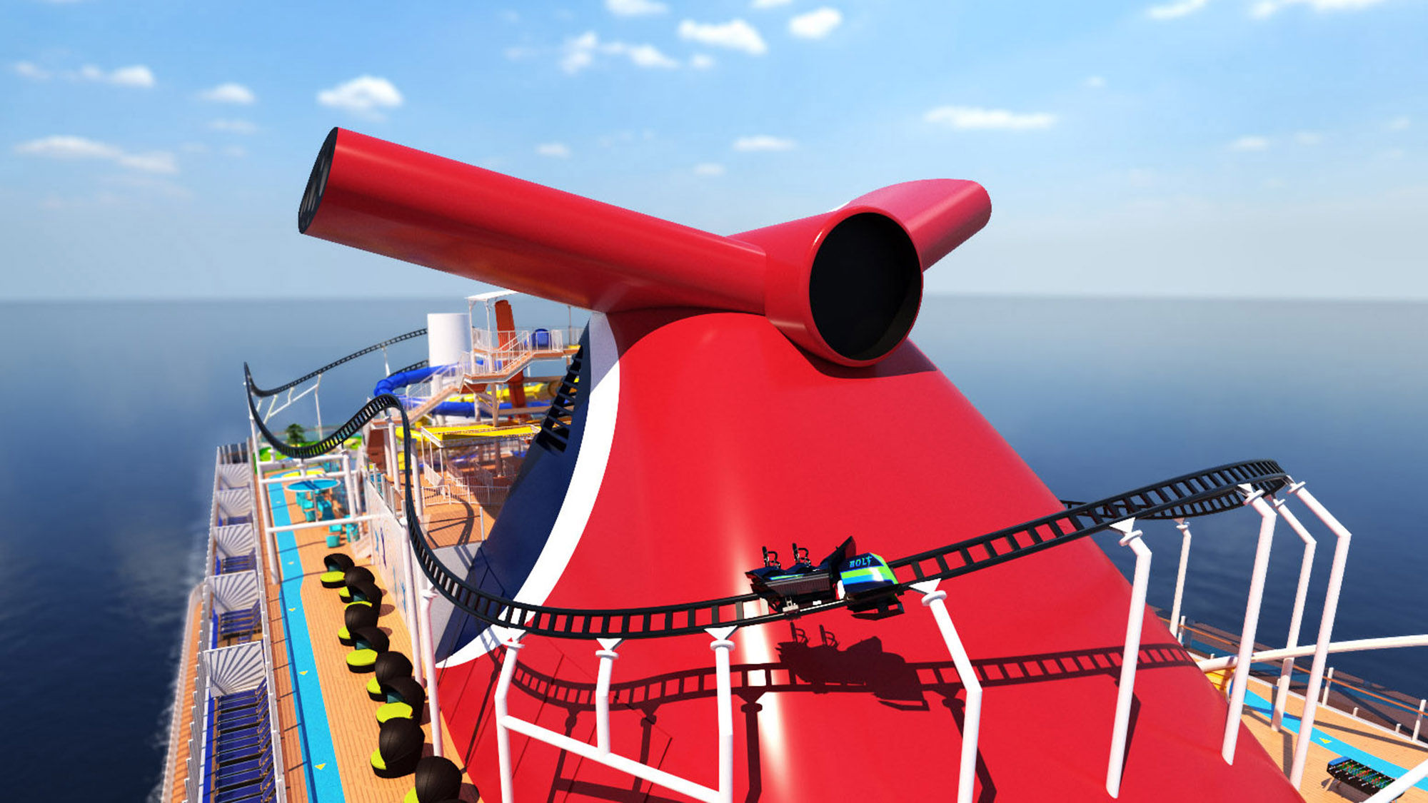 Carnival ship to have roller coaster
