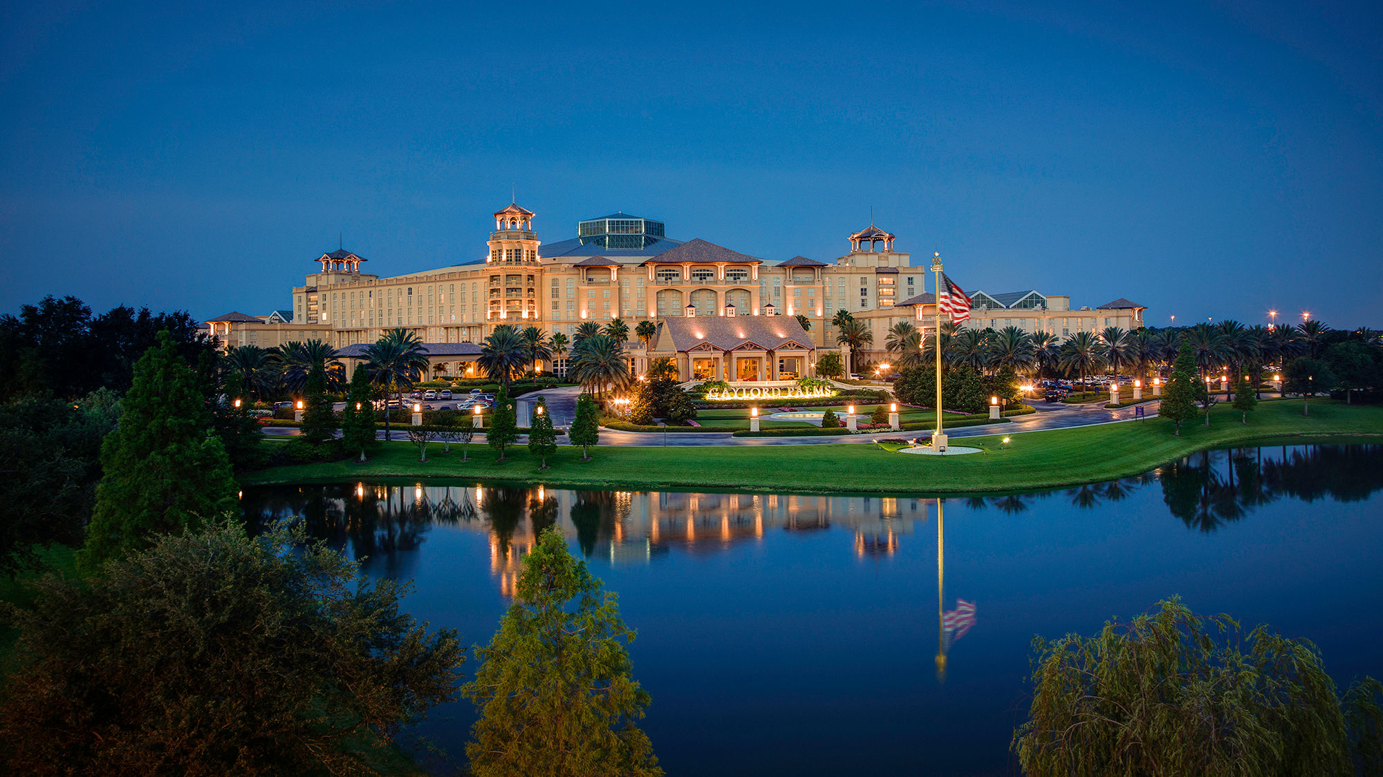 The Gaylord Palms Resort & Convention Center's holiday celebration, Christmas at Gaylord Palms, lasts through Jan. 6.