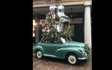 A display along the pedestrian streets of Covent Garden.