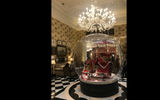 A giant snow globe in the lobby of the Savoy.