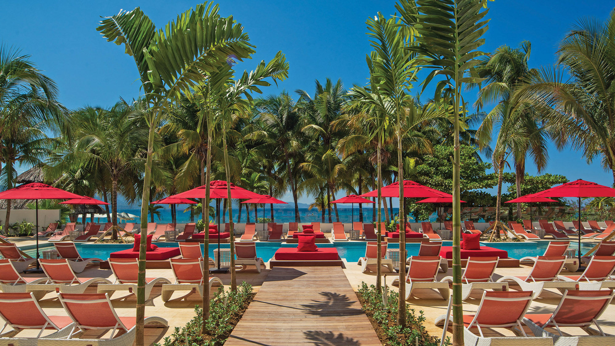 The main pool at the S Hotel Jamaica.