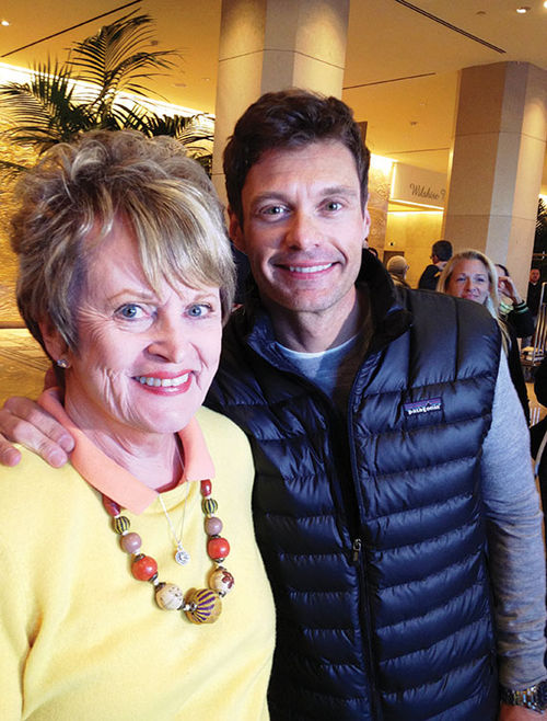 Ruth Turpin with TV and radio personality Ryan Seacrest. Ruth Turpin with TV and radio personality Ryan Seacrest.