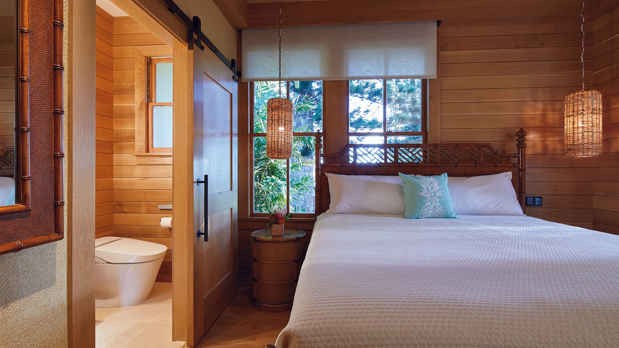 The hotel's 10 rooms have been updated with new wallpaper and wood paneling, and amenities such as air conditioning and TVs.