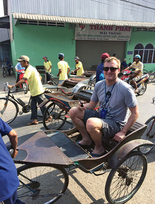 58 Stars co-owner Dan Burke in Vietnam.