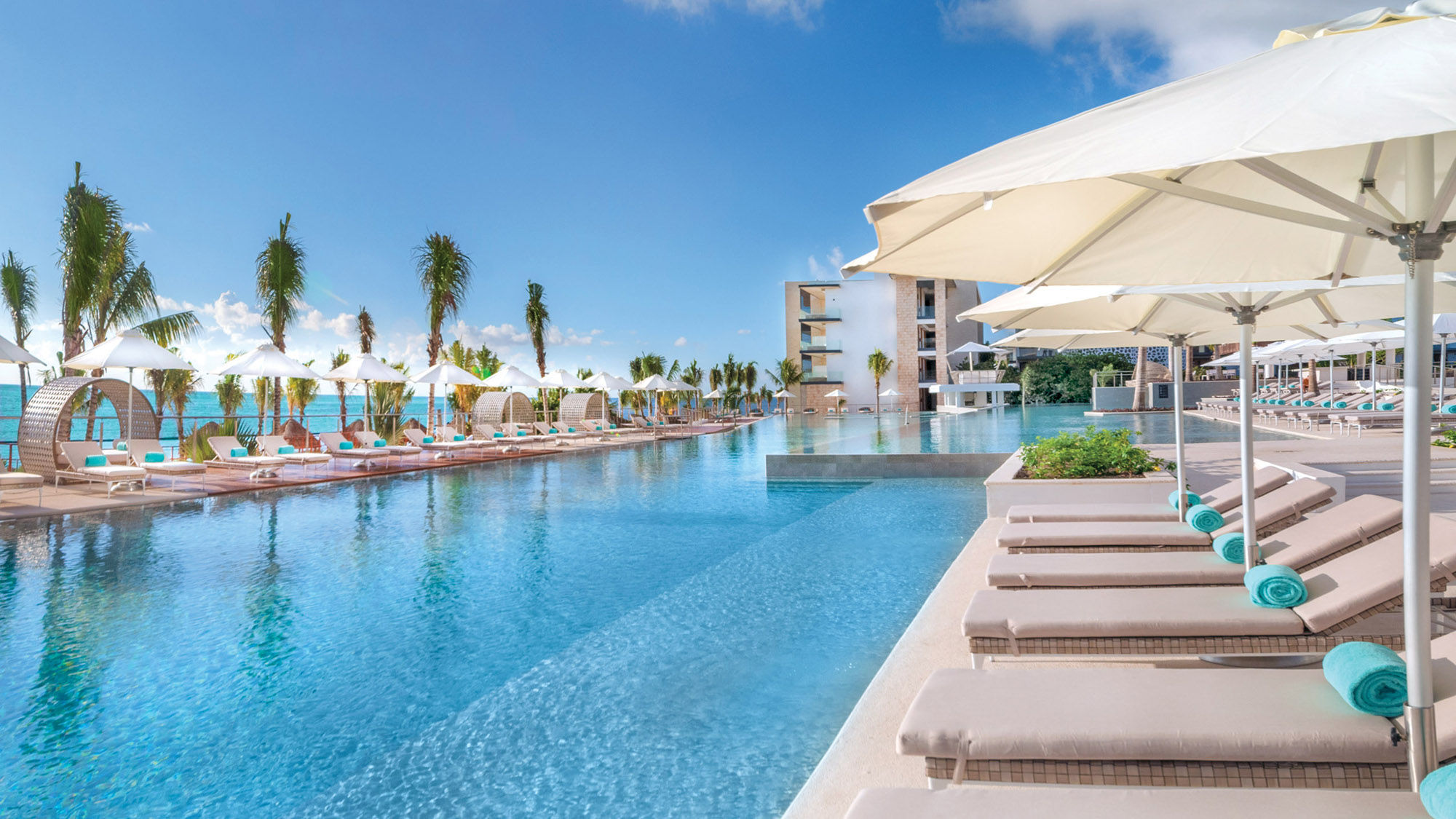 The main pool at the Haven Riviera Cancun, which bills itself as providing an “all-exclusive experience.”