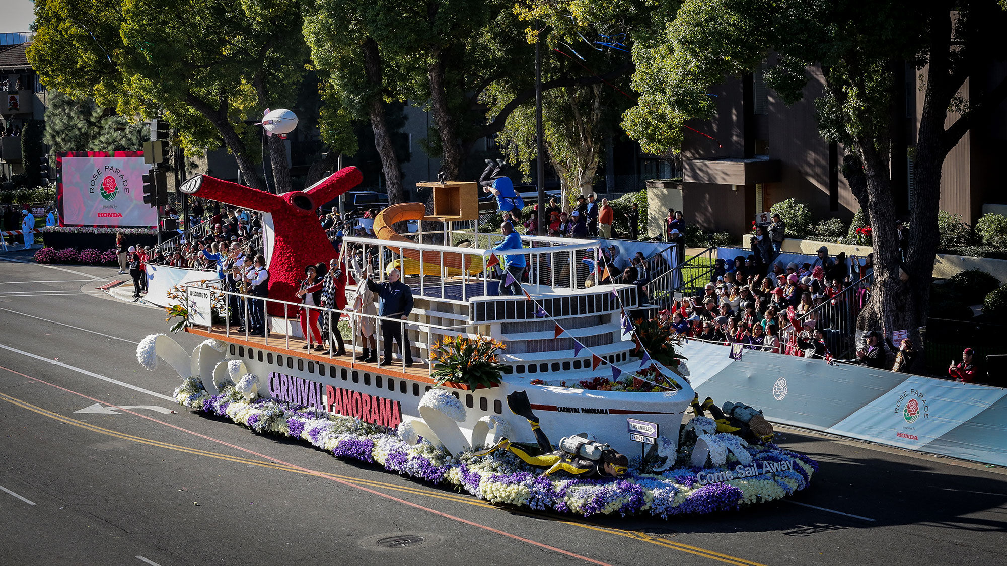 Carnival makes Rose Parade debut