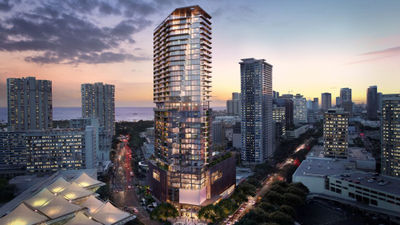 Work will begin in early 2019 on a new 36-story tower in Honolulu that will house the 125-room Mandarin Oriental Hotel and the 99 condominiums of The Residences at Mandarin Oriental Honolulu.