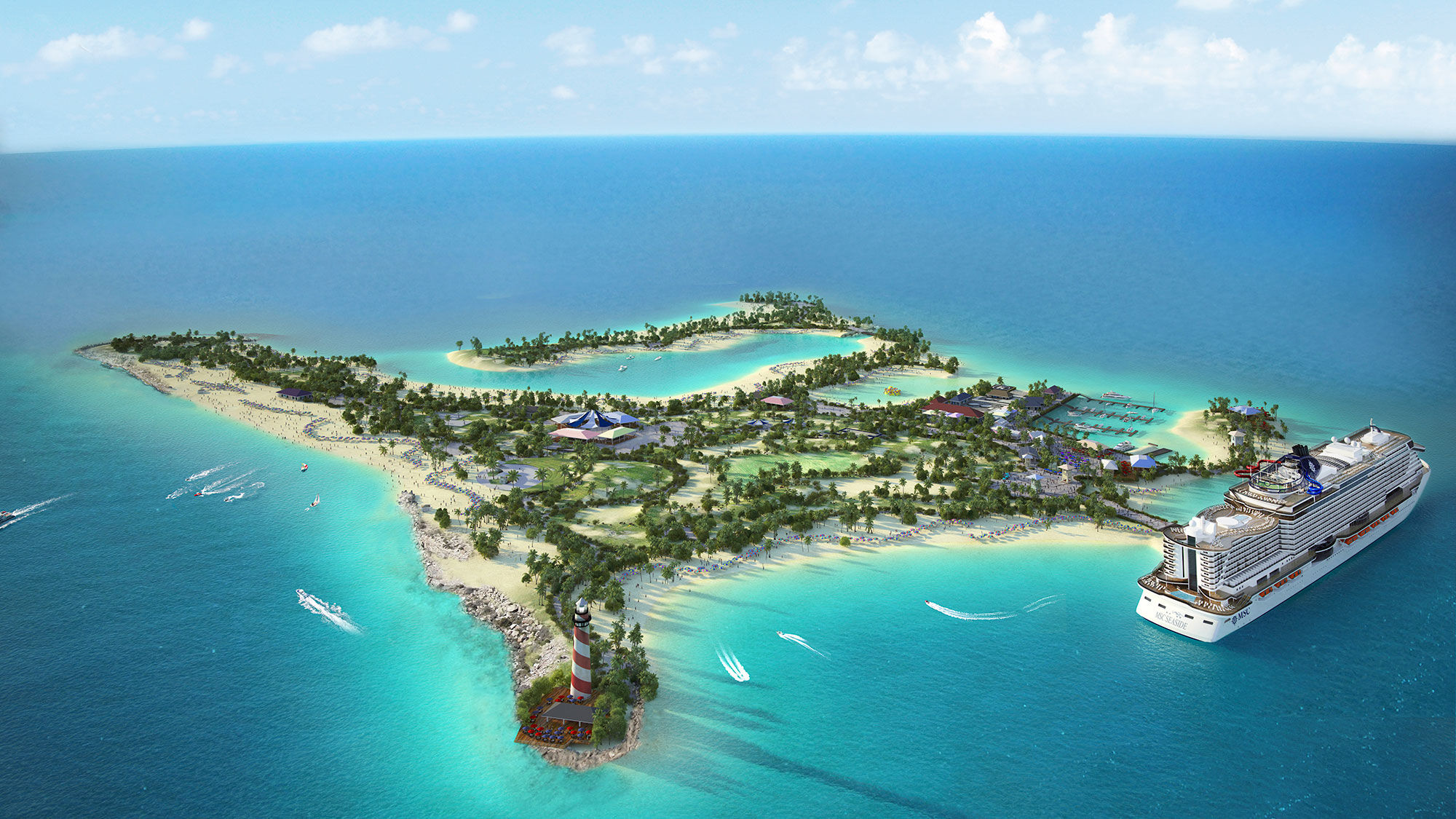 Ocean Cay will have seven beaches.