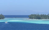 Paul Gauguin Cruises' private island off Taha'a, Motu Mahana.