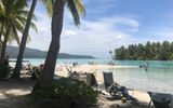 An afternoon picnic on Motu Mahana.