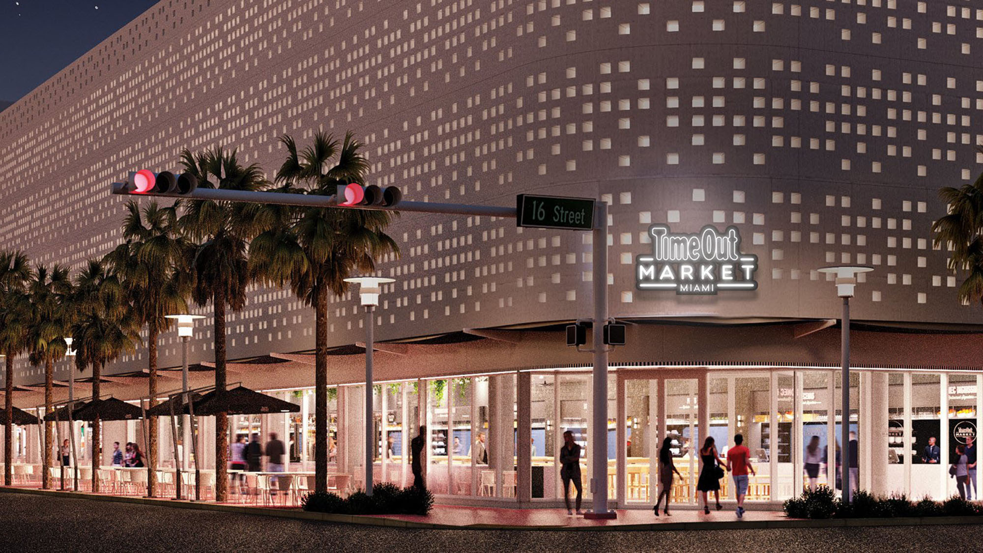 The Time Out Market Miami, seen here in a rendering, will be located in the heart of Miami Beach.