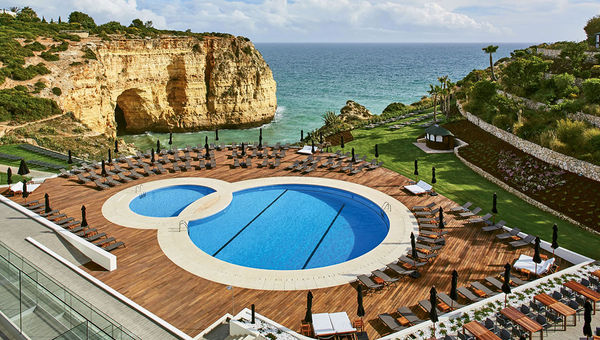 The pool at the Tivoli Carvoeiro Algarve.