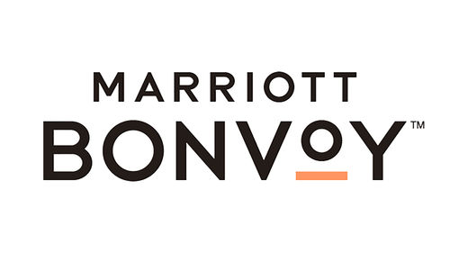 The Marriott Bonvoy logo. The Marriott Bonvoy logo.