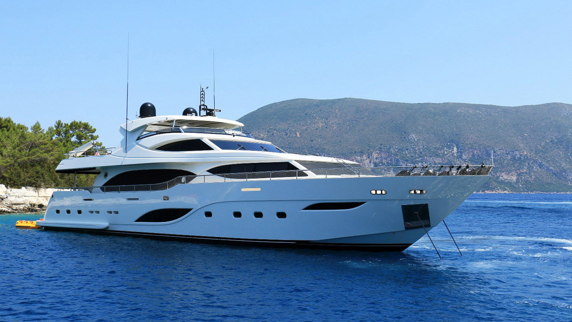 A vessel available to charter by Ocean Scape Yachts.