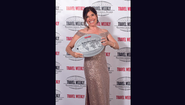 Nikki Upshaw of Oceania Cruises, which won for Cuisine.