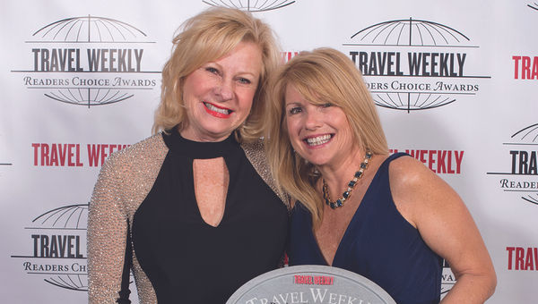 Kate Otto and Carol Herron of Regent Seven Seas Cruises.