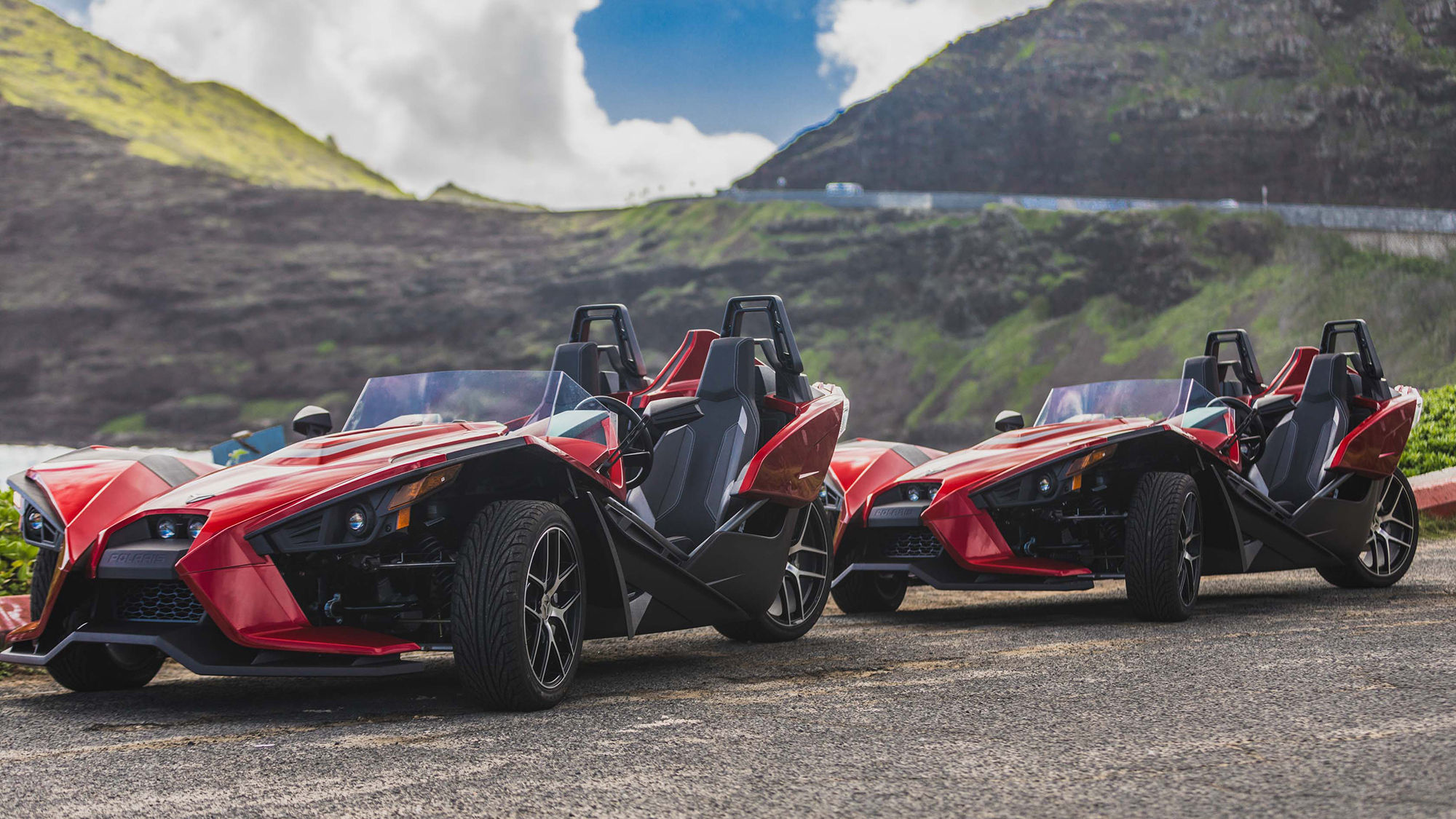 Hilton Waikoloa Village is the only provider of Polaris Slingshot rentals on the Island of Hawaii.