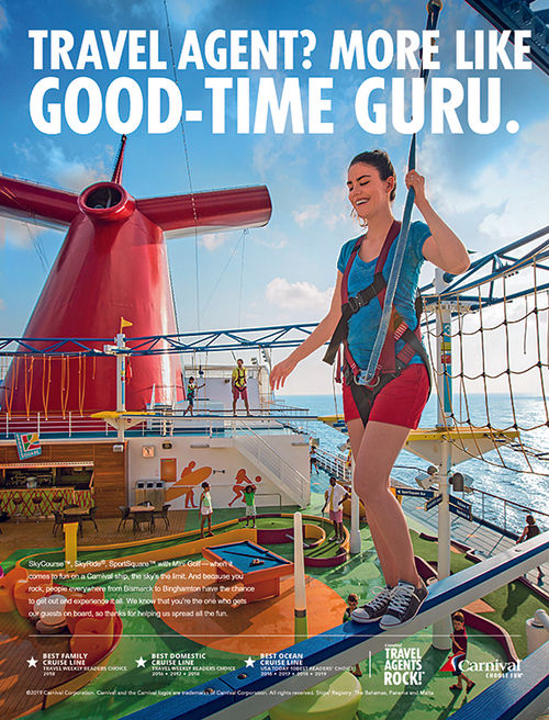 New trade campaign from Carnival puts agents front and center