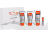 The product of ''celebrity dermatologist'' Dr. Lancer and TV host Ryan Seacrest, this travel-sized cosmetics set is designed to help men look better, age better and feel better, which, if nothing else, are estimable if difficult to achieve goals. The Polished Skin Care Travel Kit contains four double-duty products: a scrub and exfoliant; a daily facial cleanser that also promotes a smooth, close shave; a moisturizer/sun screen; and a lip moisturizer/UV-ray screener.