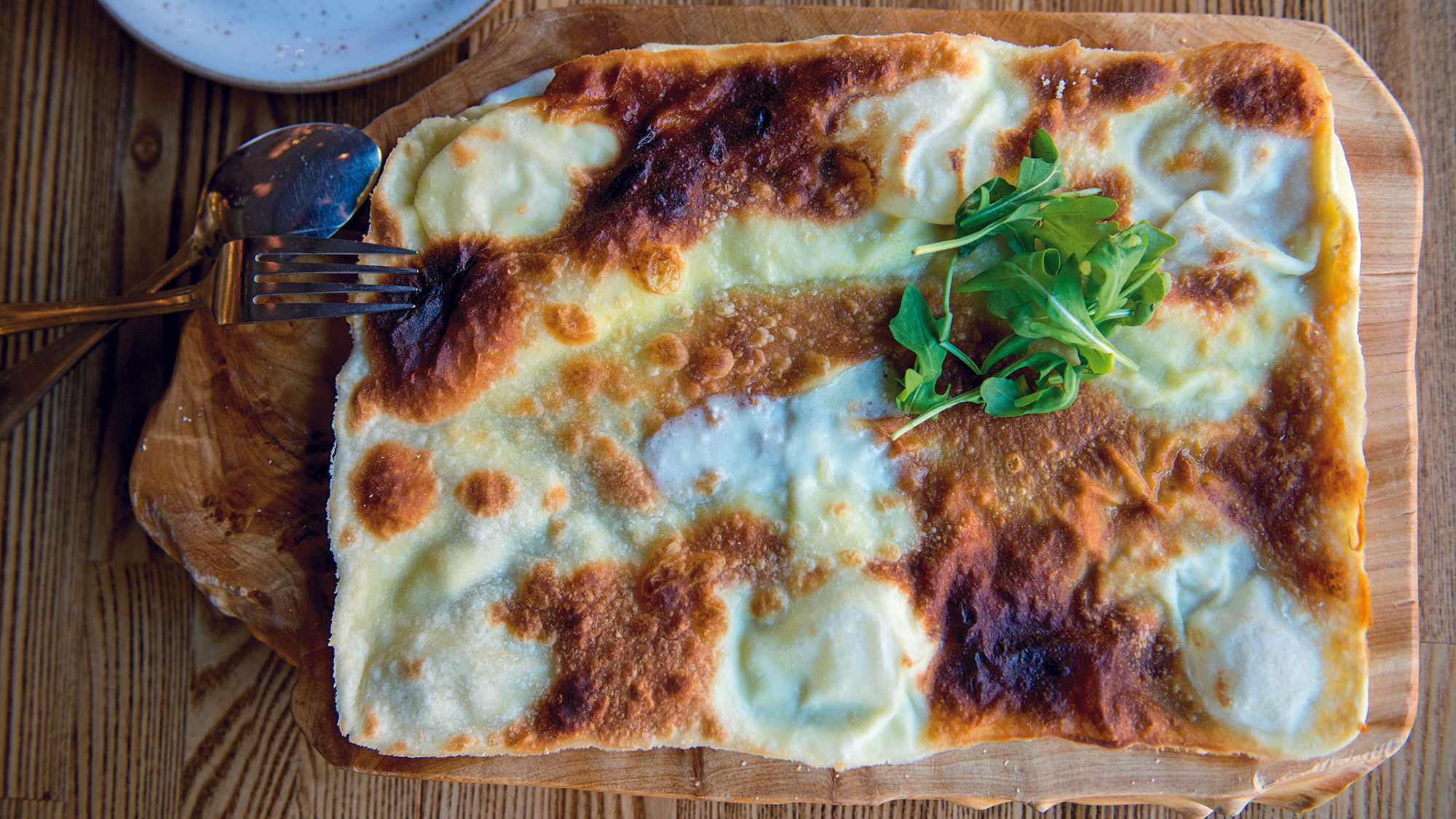 The traditional focaccia is a favorite at Factory Kitchen.
