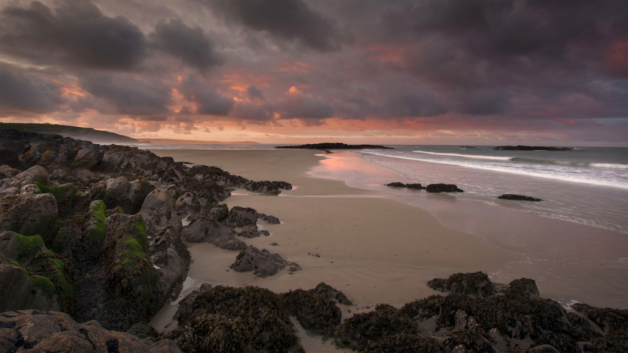 Owenahincha Beach in Rosscarbery, County Cork, part of Ireland's Wild Atlantic Way.
