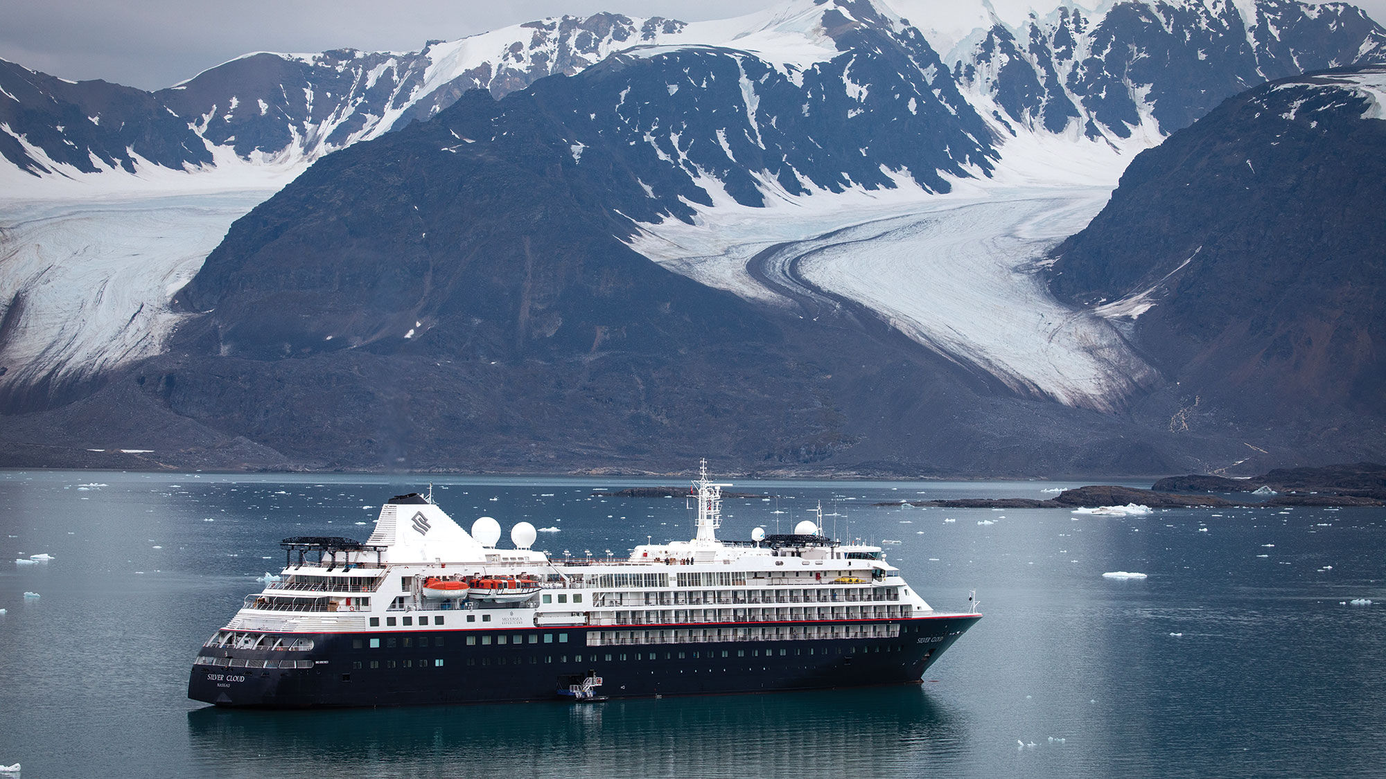 The Silver Cloud in Svalbard, Norway.