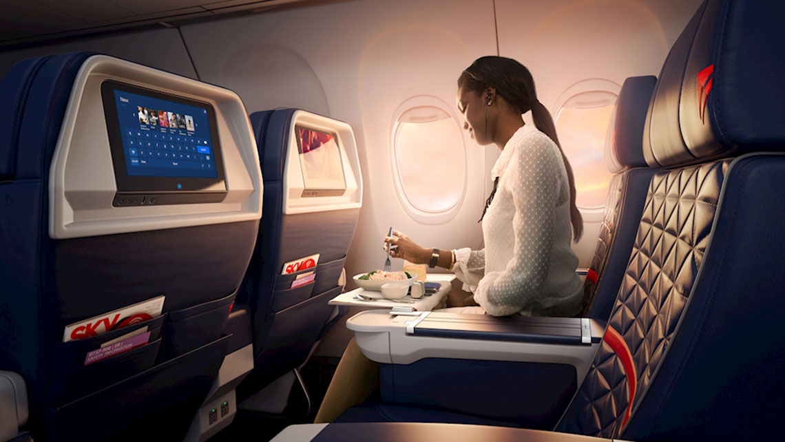 Delta enables all first-class flyers to pre-select meals