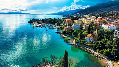 Opatija, a seaside resort town in Croatia.
