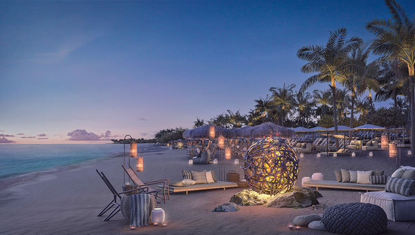 A day at the Beach Club will wind down with a bonfire on the beach. A day at the Beach Club will wind down with a bonfire on the beach.
