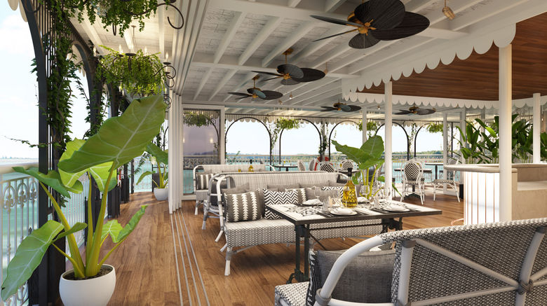 The Jewel's al fresco dining area.