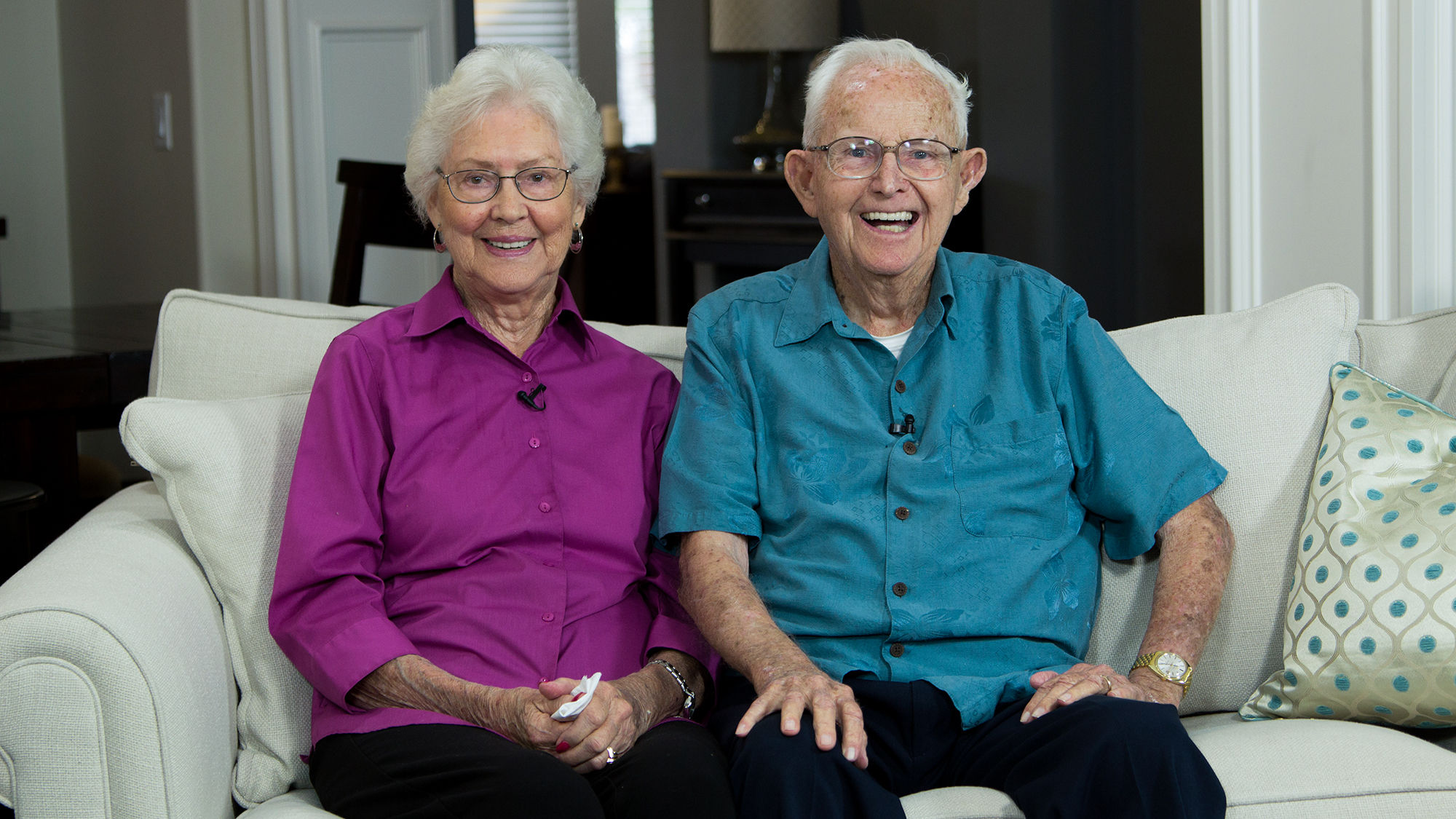 Pal Anderson with his wife, Pat.